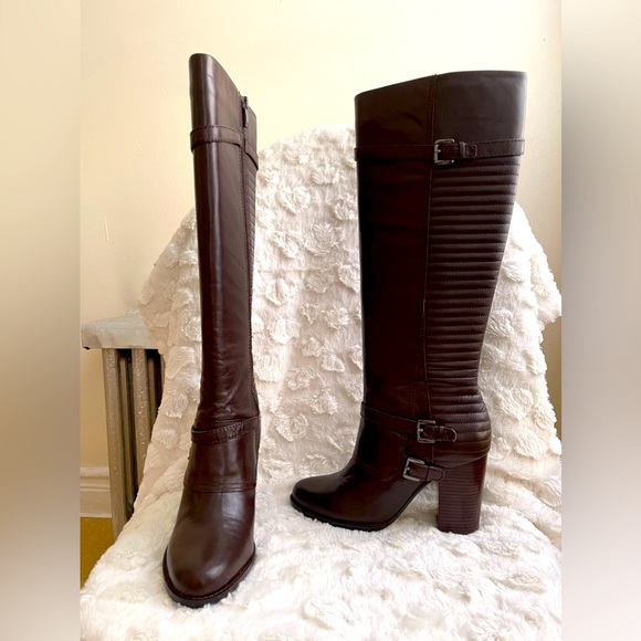 8.5 DARK BROWN knee high boots BRAND NEW - Picture 8 of 8